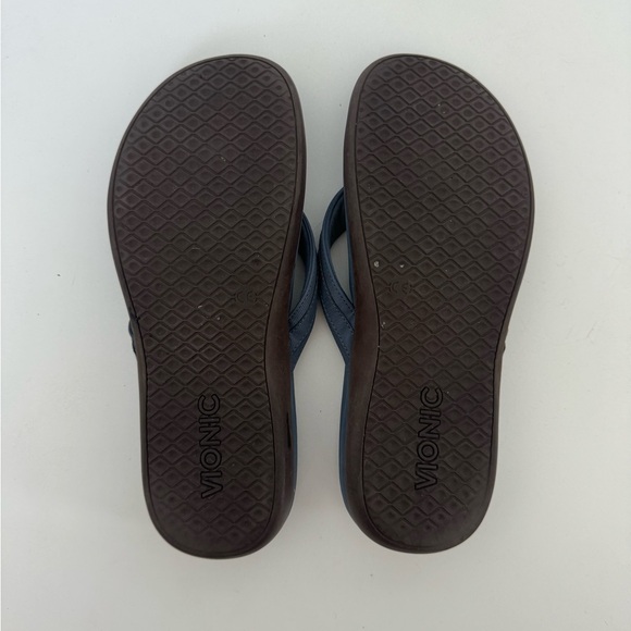 Vionic Tide Patty Womens Size 9 Blue Casual Slipper Flip Flop Thong Sandals - Picture 3 of 6